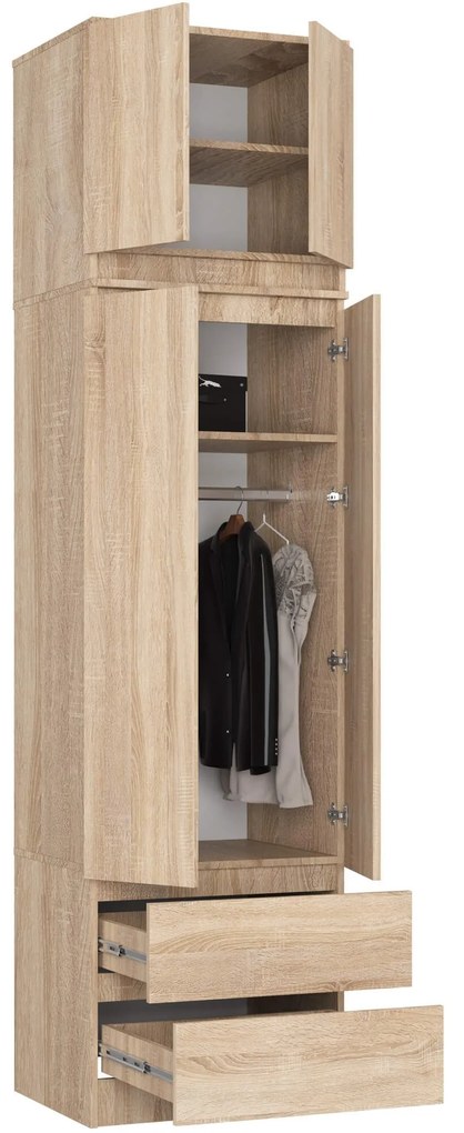 Šatník s nadstavcom STAR 234 cm