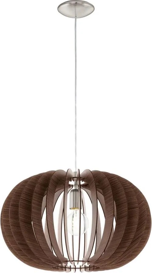 Eglo 95025 - Luster na lanku STELLATO 1xE27/60W/230V hnedá