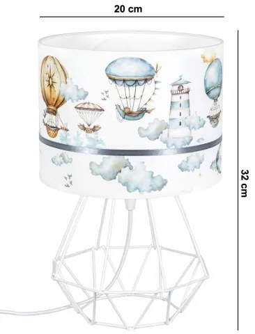 Detská lampička PIKKI 1xE27/60W/230V modrá