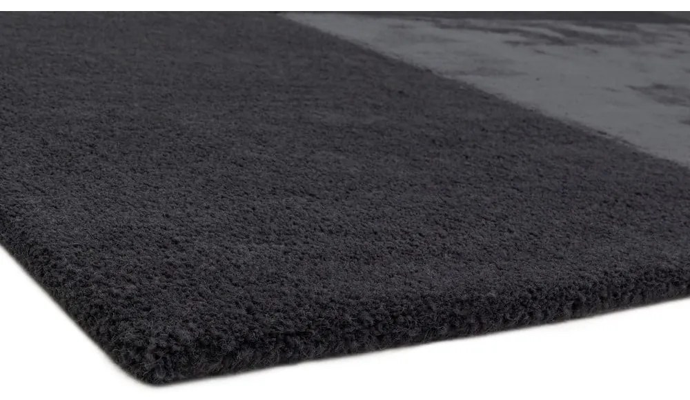 Antracitovosivý koberec Asiatic Carpets Tate Tonal Textures, 160 x 230 cm