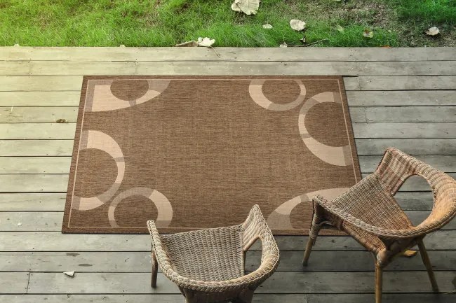 Koberec SIZAL FLOORLUX 20078 coffeee / mais