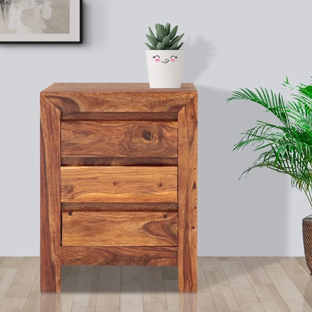 furniture-nabytek.cz - Drevený nočný stolík z masívu palisander 45x60x40