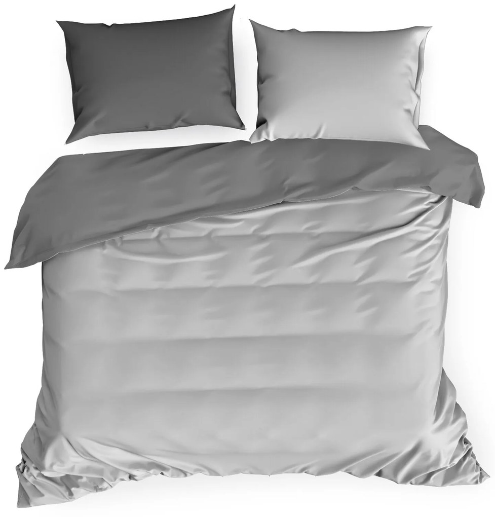 SATÉNOVÉ OBLIEČKY NOVA3 140X200 CM, 1KS 70X80 CM SVETLOSIVÉ