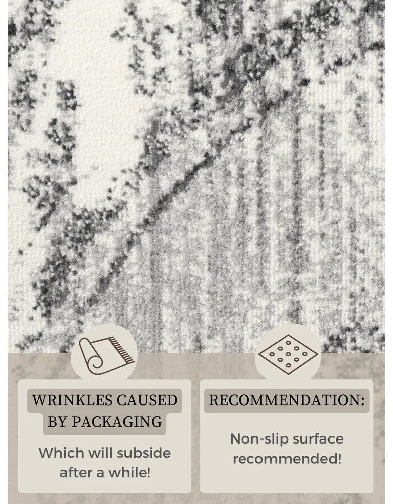 Sivo-krémový okrúhly koberec ø 120 cm Gloria Lydia – Hanse Home