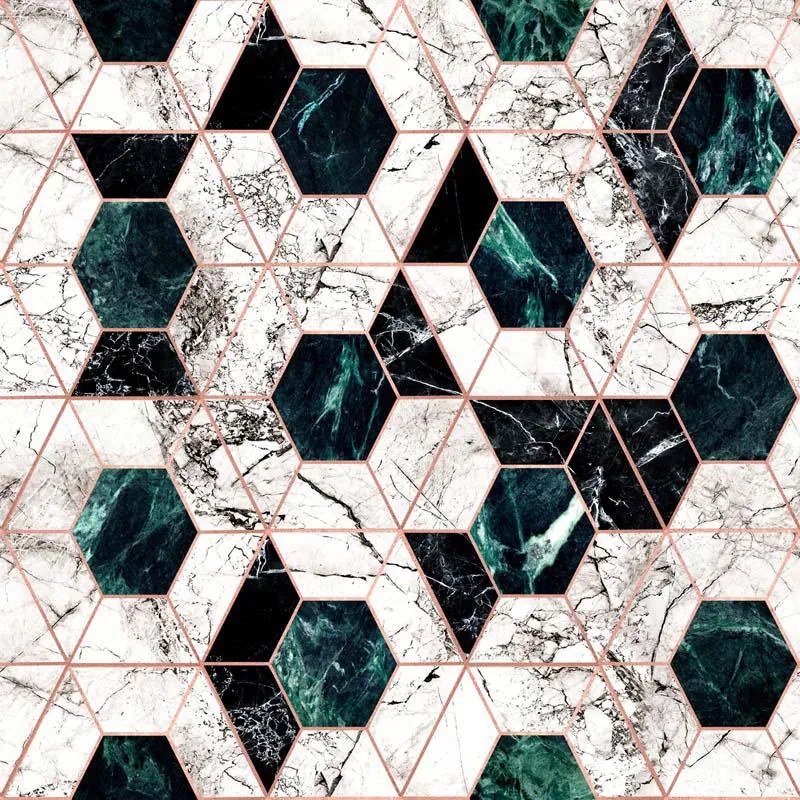 MINDTHEGAP Hexa Jade - tapeta