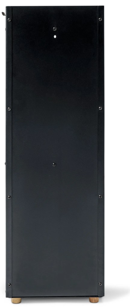 Vysoký regál na krbové drevo s odkladacou plochou