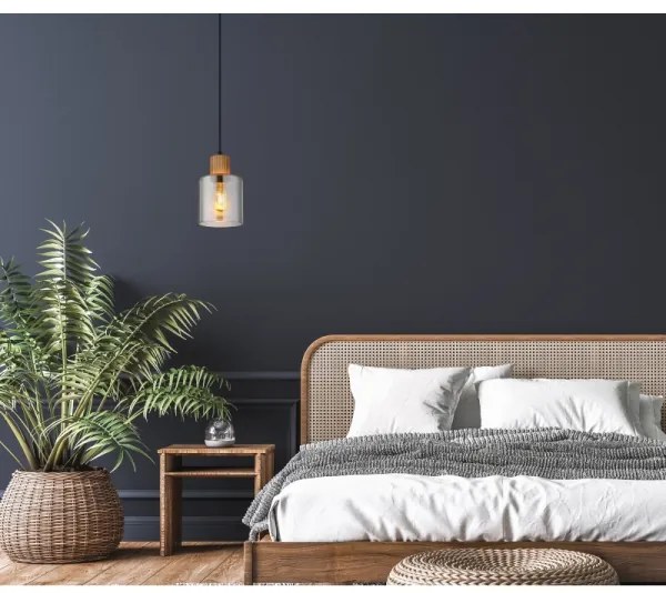 Globo 15768 - Závesné svietidlo na lanku ALEIDIS 1xE27/25W/230V pr. 12 cm