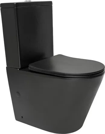 WC kombi komplet SAT Infinitio čierna matná mat vario SATINF031VPSNBKM