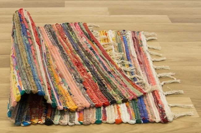 Obojstranný koberček Chindi viacfarebný