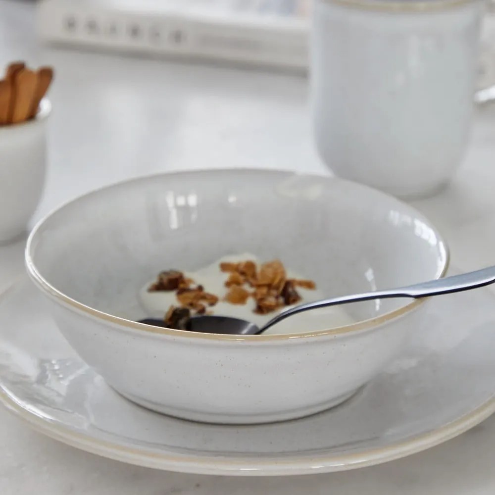 Biela kameninová miska Costa Nova Roda, 480 ml