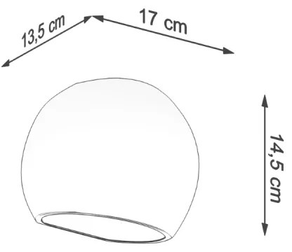 GLOBE Nástenné svetlo, biela lesk SL.1026 - Sollux