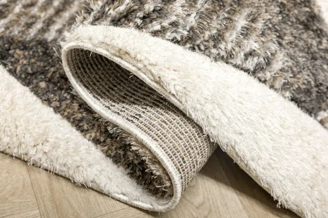 Koberec Shaggy California Y529G béžový / hnedý