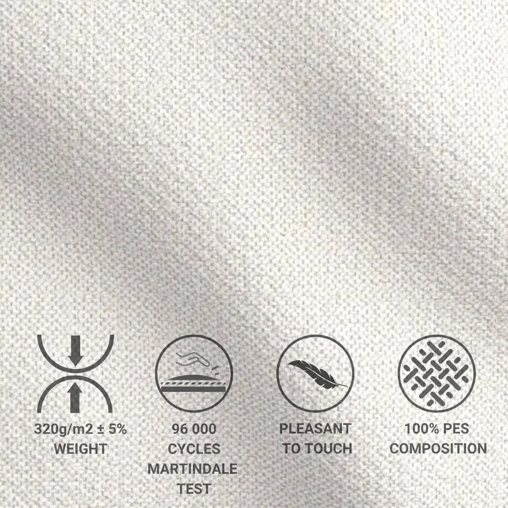 Krémová boxspring posteľ s úložným priestorom 160x200 cm Blend – Maison de Rêve