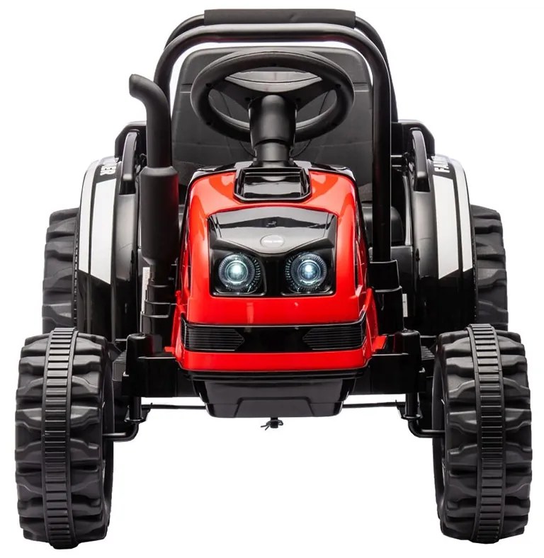 Elektrický traktor s prívesom Milly Mally Farmer červený