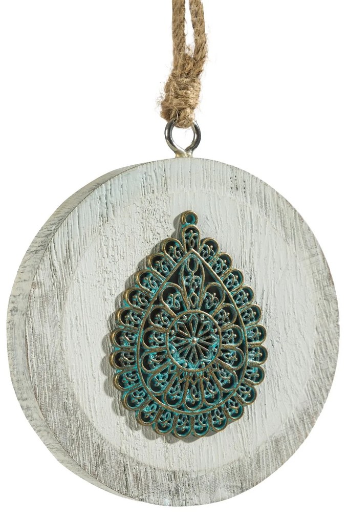 VIANOČNÁ DEKORÁCIA KELLY 02 SADA 6KS 9 CM BIELA