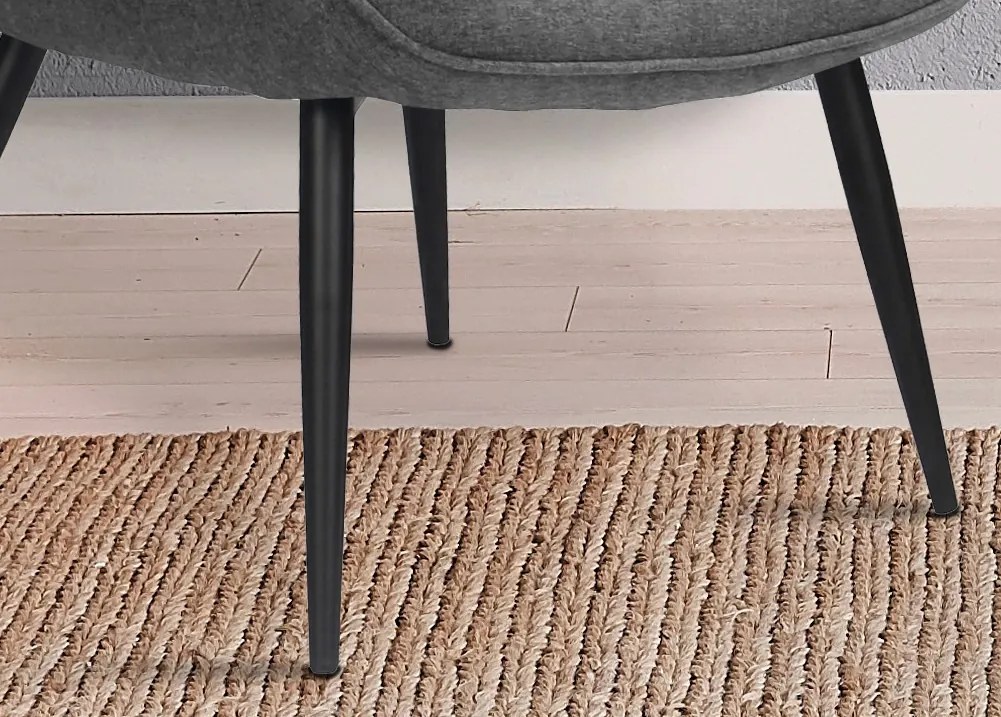 Kreslo Victoria, šedá látka