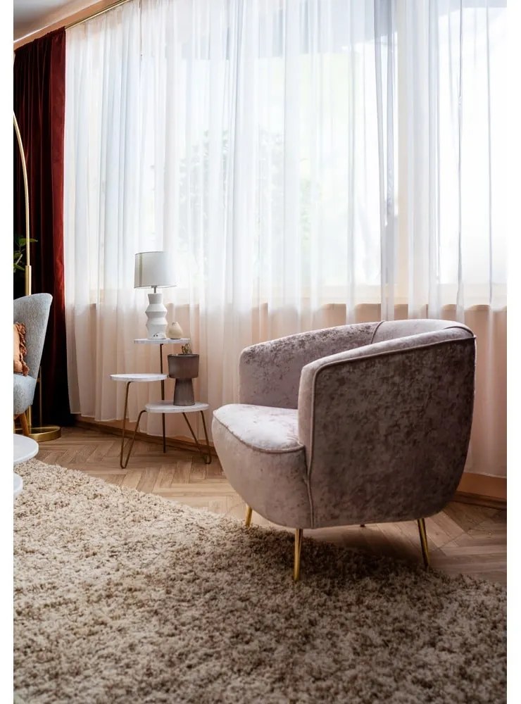 Krémovobiely koberec Think Rugs Vista Cream, 60 x 220 cm