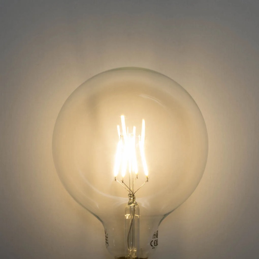 Sada 5 stmievateľných LED žiaroviek E27 G125 5W 450 lm 3000K