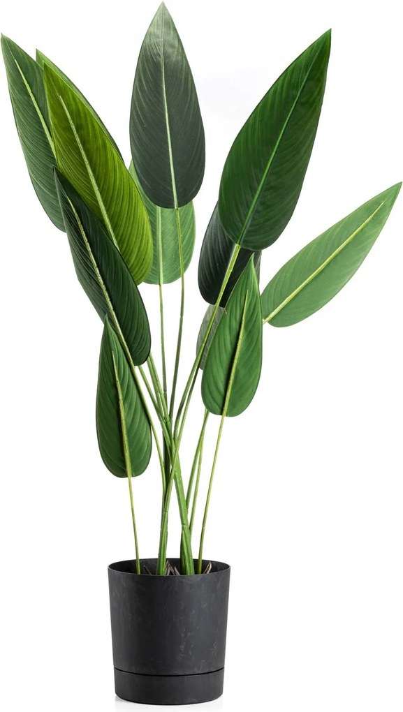 PLASTOVÝ KVETINÁČ AZALEA SADA 2KS 22,5X23,5 CM+17,5X18,5 CM IMITÁCIA BETÓNU ČIERNA