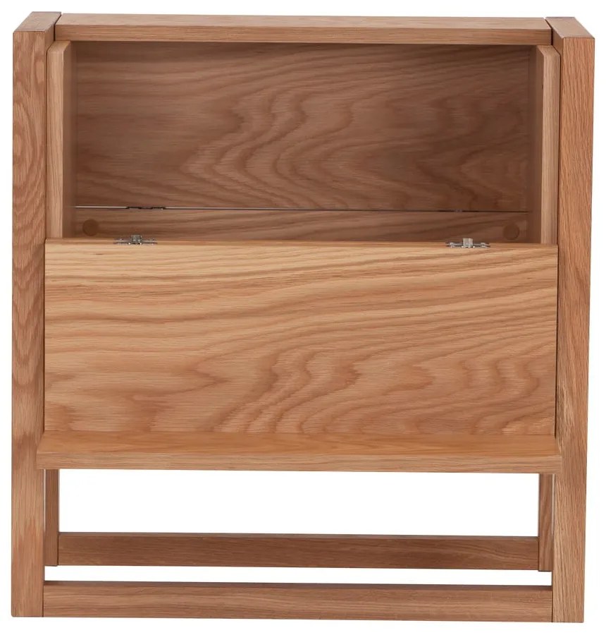 Vinotéka z dubového dreva v prírodnej farbe 59x60 cm NewEst - Woodman