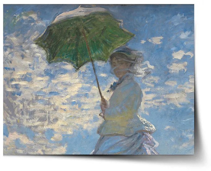 Sablio Plagát Dáma so slnečníkom - Claude Monet - 60x40 cm