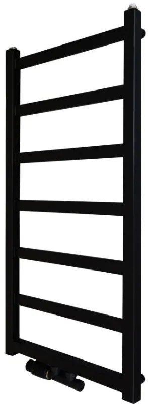 Regnis DEX, vykurovacie teleso 430x1520mm so stredovým pripojením 50mm, 642W, čierna matná, DEX150/40/D5/BLACK