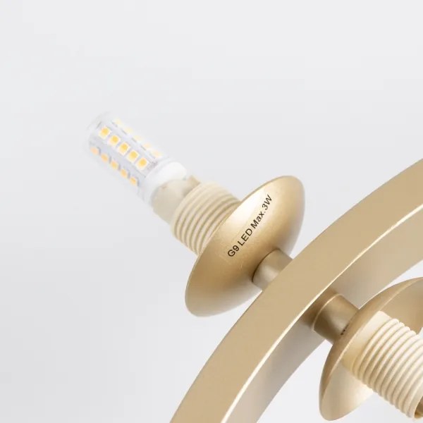 Brilagi - LED Luster na lanku MILLA 15xG9/3W/230V zlatá