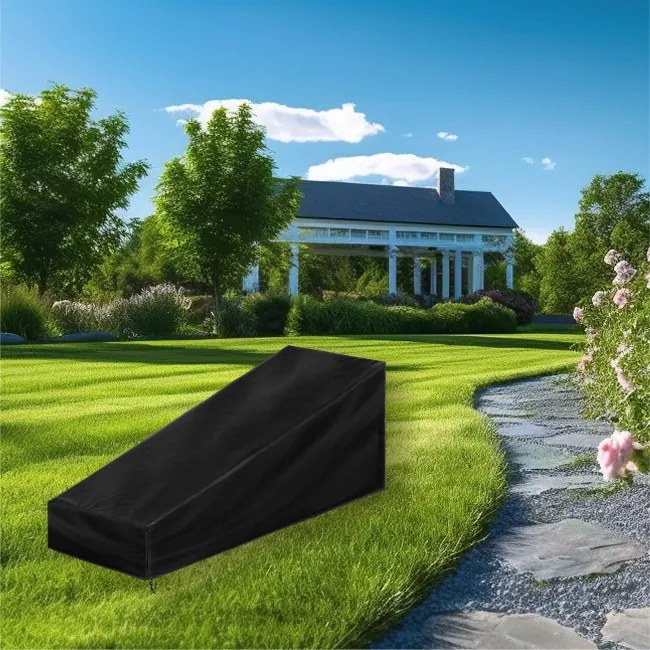 Ochranný obal na záhradné lehátko - čierny