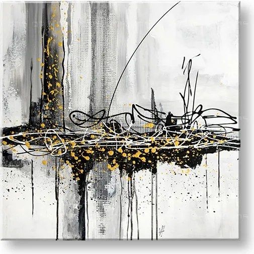 Maľovaný obraz na stenu ABSTRAKT 1 dielny YOBFB548E1