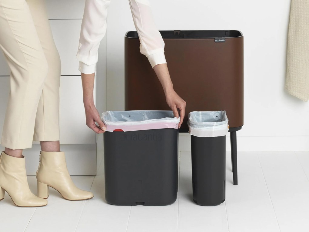 Odpadkový kôš Bo Touch Bin 11 l + 23 l čierny matný