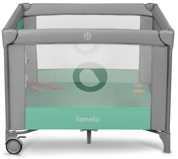 Lionelo - Hracia ohrádka MILLE sivá/zelená