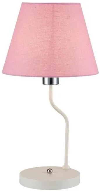 Candellux Ružová stolová lampa York Ledea pre žiarovku E14 50501100