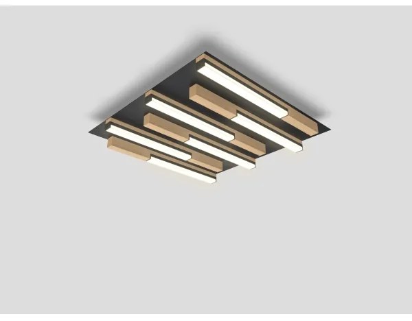 Wofi 9031-606 - LED Stmievateľné stropné svietidlo PALERMO LED/26W/230V drevo