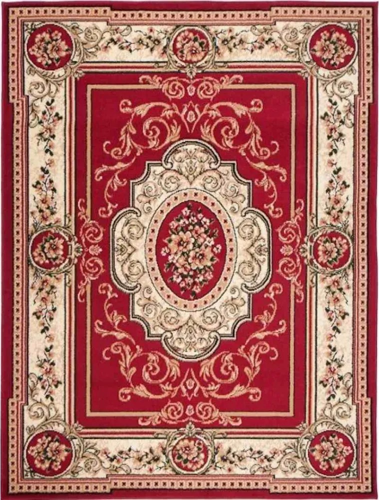 Kusový koberec PP Izmail červený, Velikosti 70x130cm