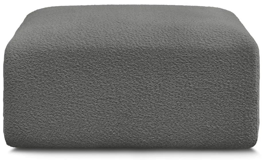 Sivá podnožka z textílie bouclé Tina – Bobochic Paris