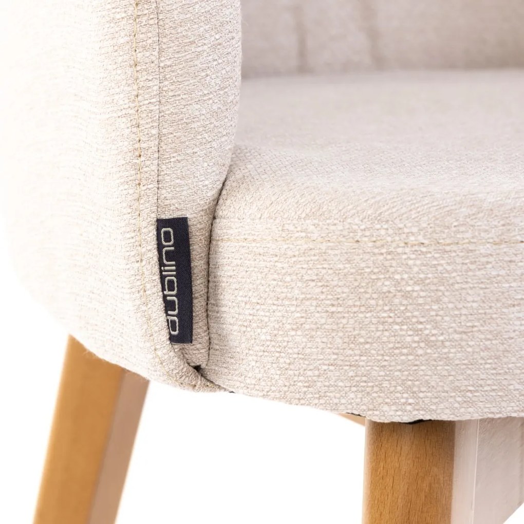 RAMONA BEIGE ECOCHIC ČALÚNENÁ STOLIČKA beige