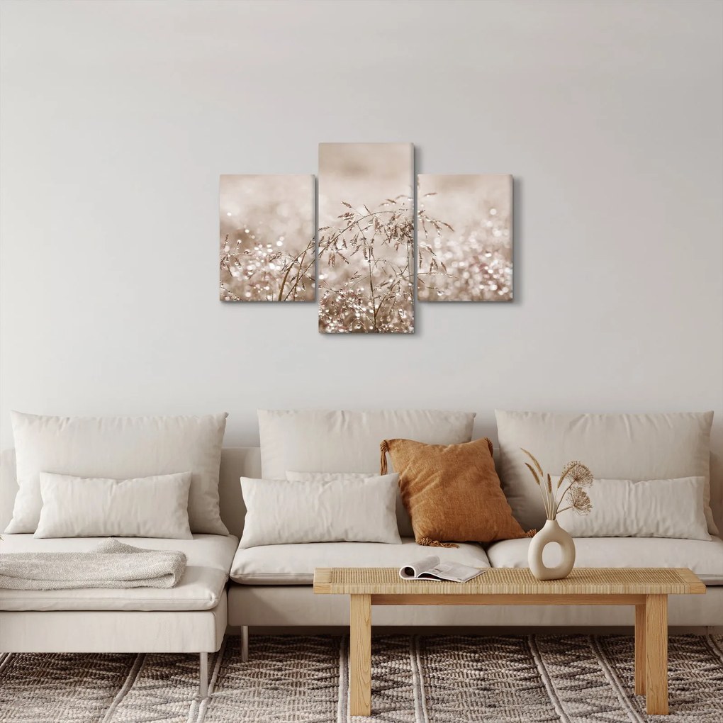 Obraz - Lúka v hnedých tónoch (90x60 cm)