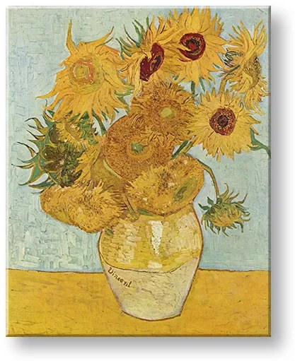 Obraz na plátne Vincent van Gogh - Váza s dvanástimi slnečnicami | rôzne rozmery