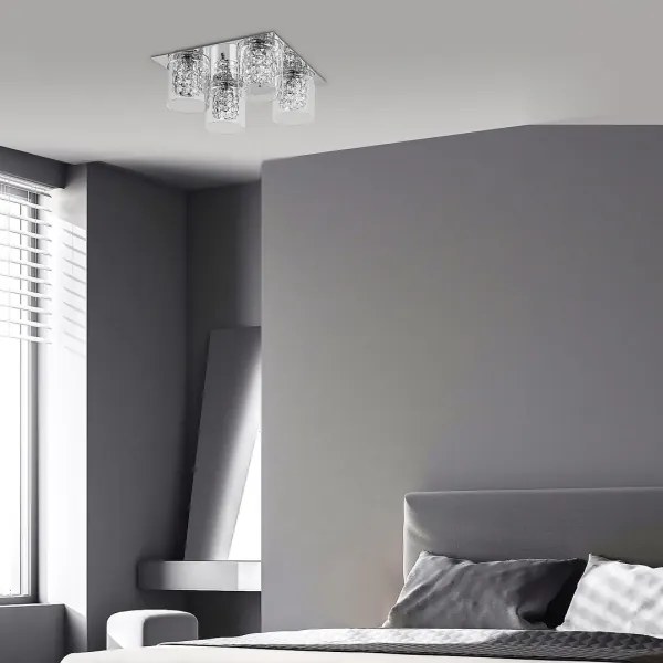 Rabalux 3115 - Krištáľové stropné svietidlo DUCHESS 4xG9/40W/230V