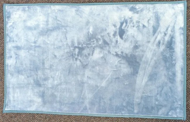 Kúpeľňový koberček Miami Viscose modrý - Výpredaj