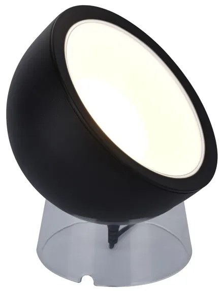 LUTEC Inteligentná stolná LED lampa GLOBE s funkciou bluetooth a RGB, 9,5 W, okrúhla, čierna