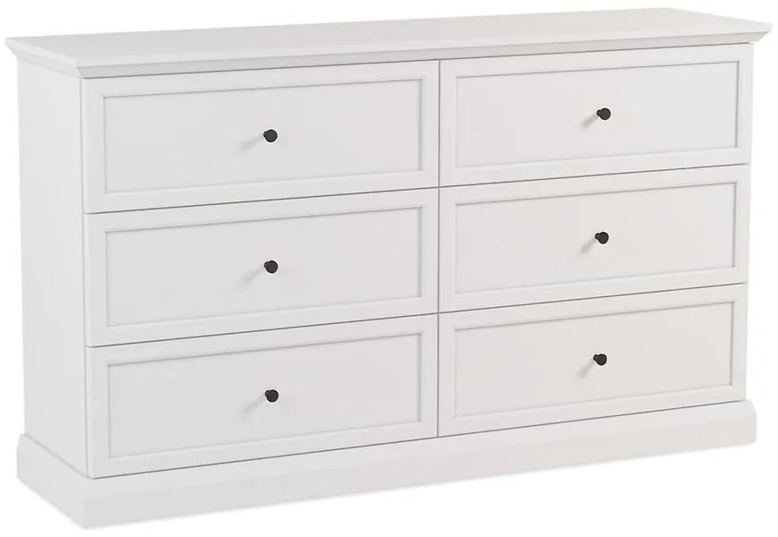 Komoda Lucca K6S biela opálová