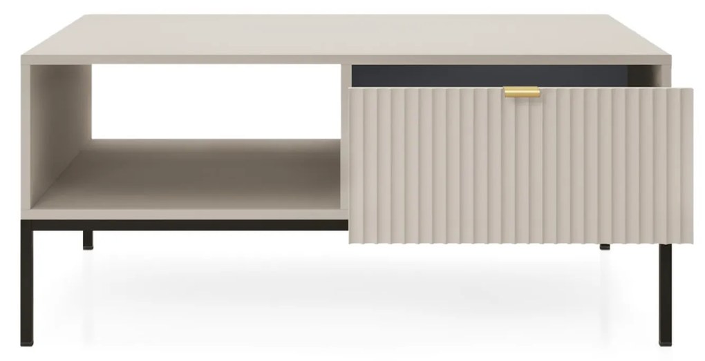 Konferenčný stolík Nova 104 cm kašmír/čierny