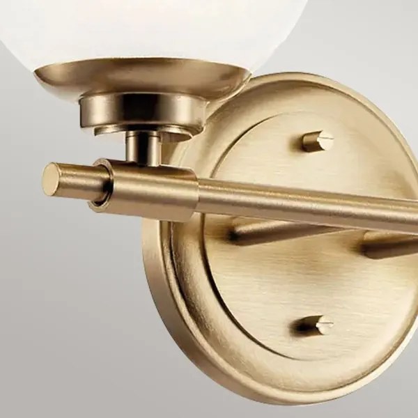 Kichler KL-BENNO2-CPZ - LED Kúpeľ. svietidlo BENNO 2xG9/3W/230V IP44 mosadz