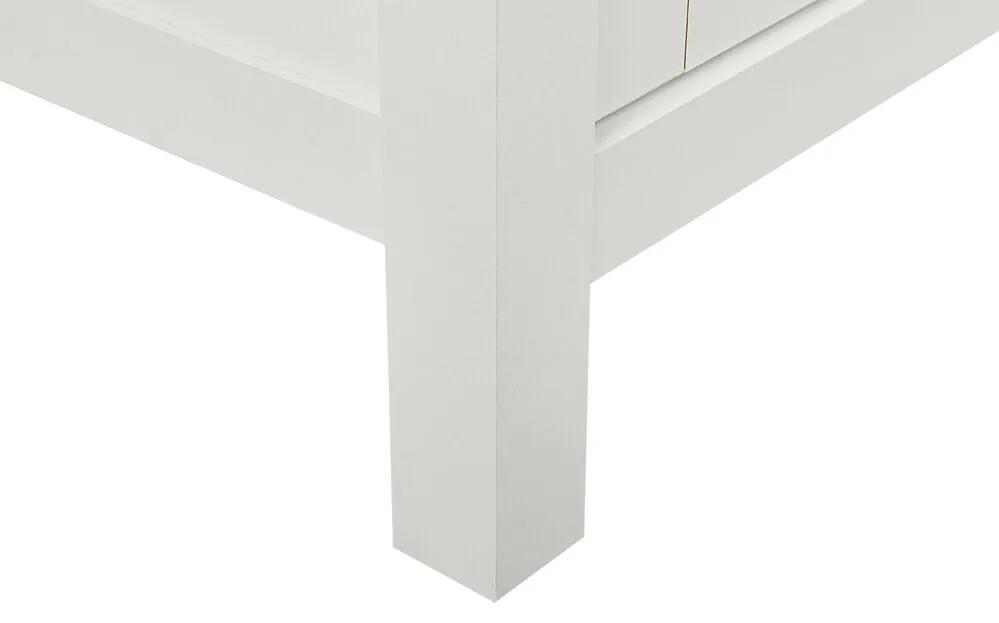 TV stolík biela/svetlé drevo ATOCA Beliani