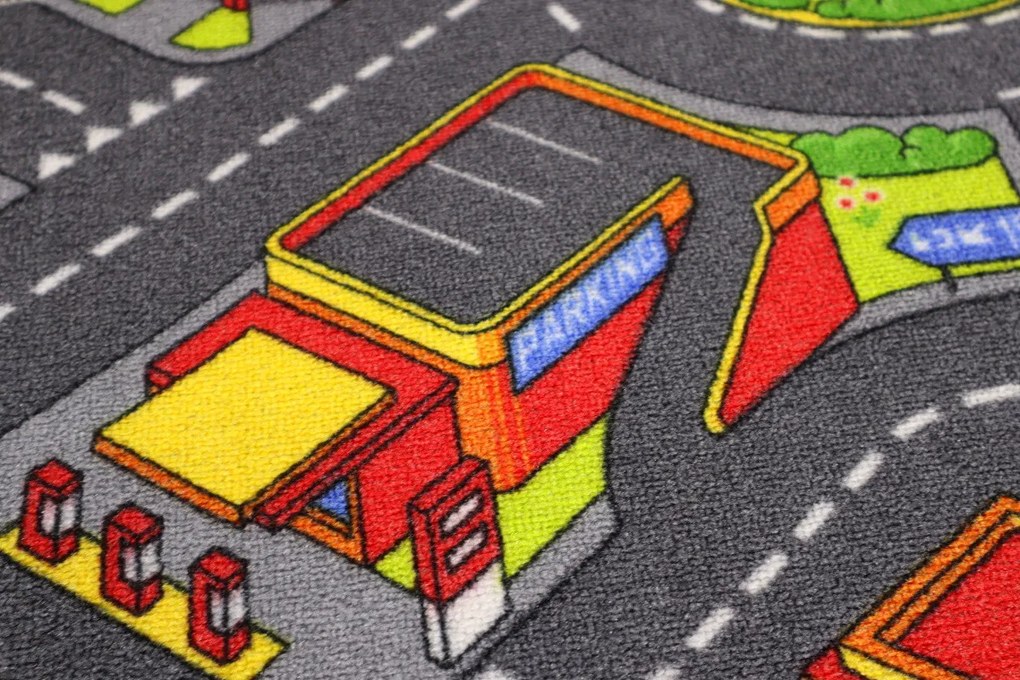 Associated Weavers, Detský kusový koberec cesty Big City, 95x133, viacfarebná, detská izba