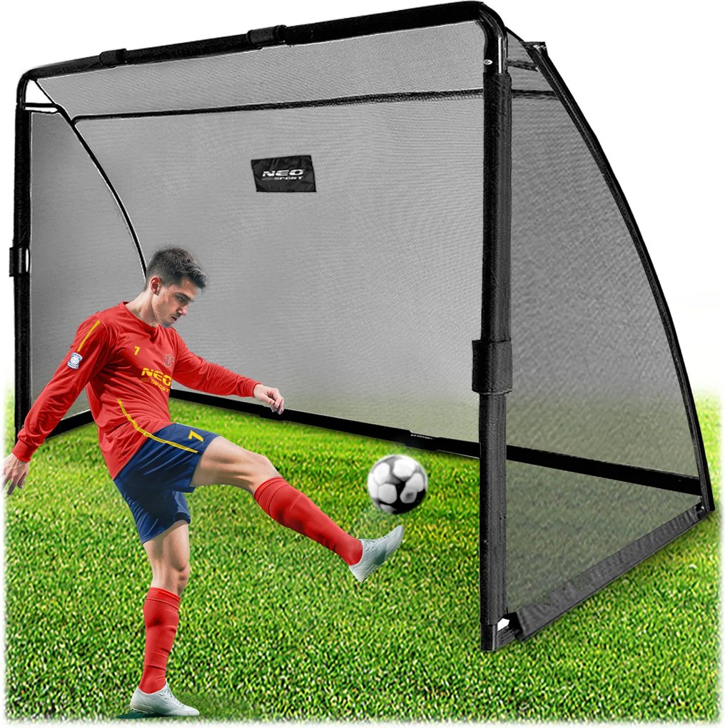 Neo-Sport Futbalová bránka 300 x 200 x 90 cm NS-497 čierna