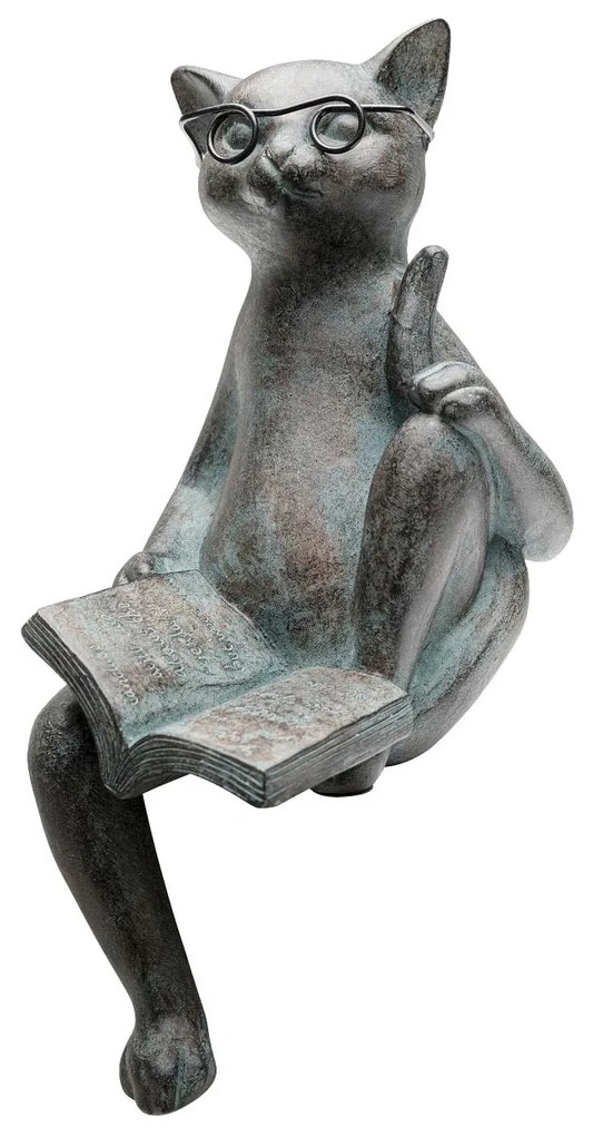 Cats Life soška sivá 18 cm