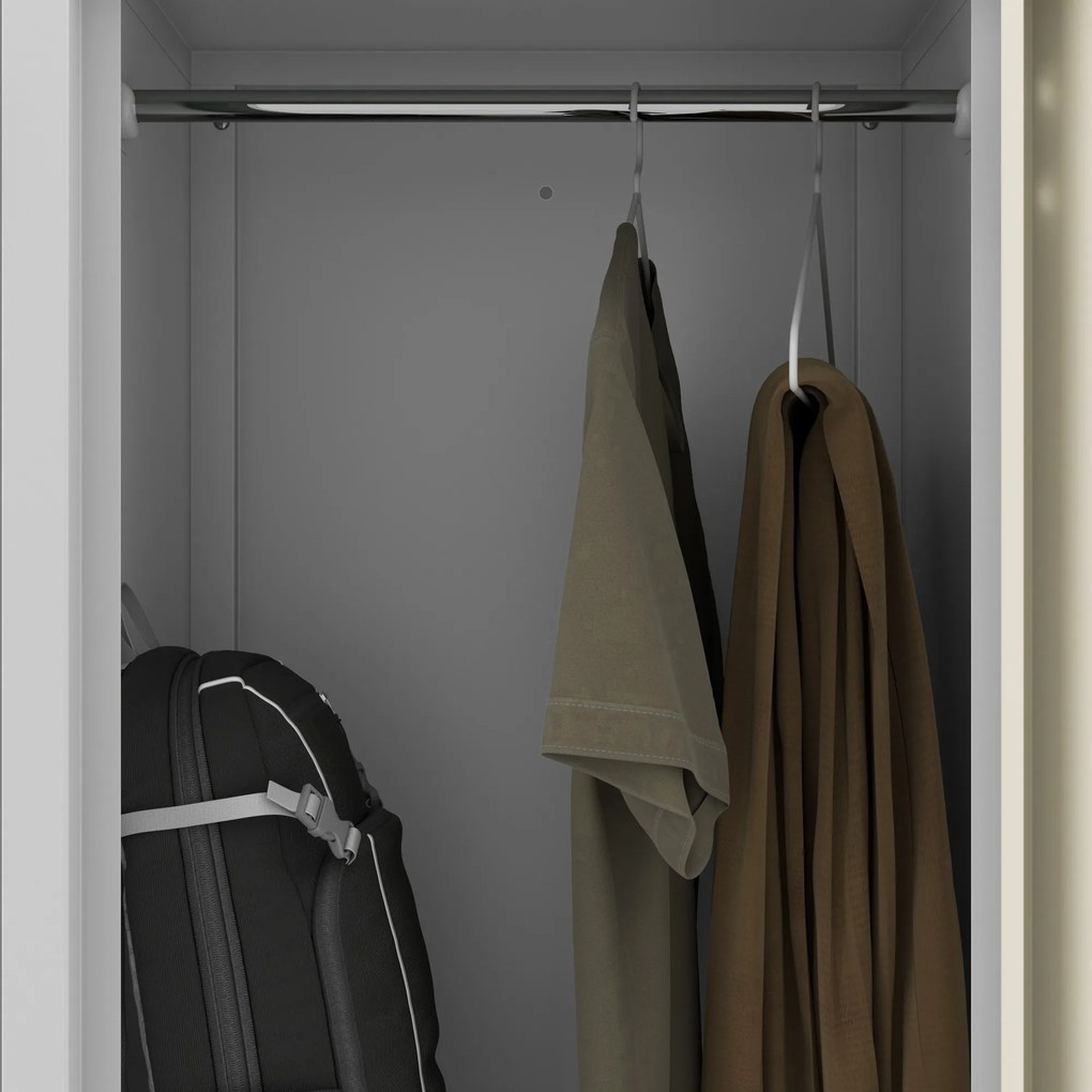 Šatníková skriňa typu L sivá, dub sonoma, 800x1850x450 mm: JULIA Eco Design