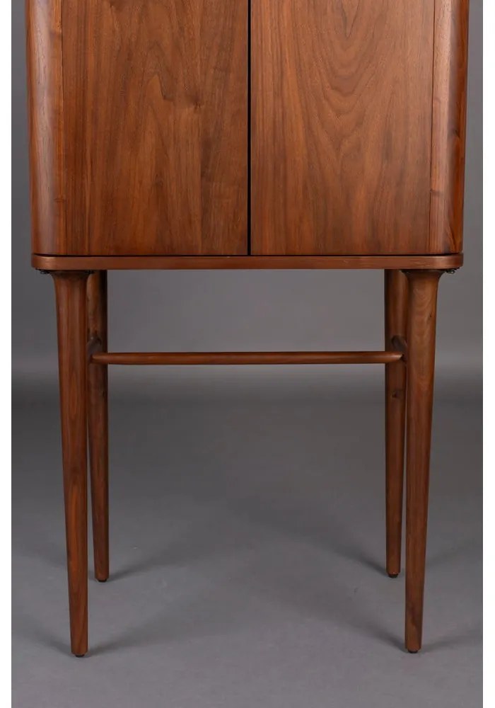 Hnedá skrinka v dekore orecha s posuvnými dverami 62x125x45 cm Morrison – Dutchbone